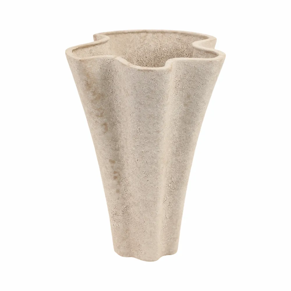 ENSLEYMILL TAUPE VASE 14 (IN)