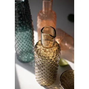 Set of 3 Bubble Glass Carafes with Tumbler 7