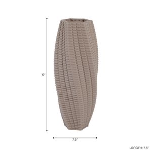 ELWINROSE GRAY VASE 19 (IN) 10