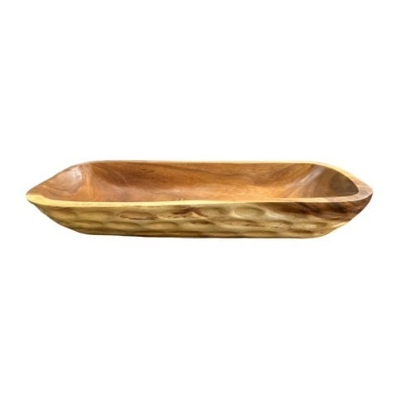AC WD TRAY W/CARVING TEXTURE
