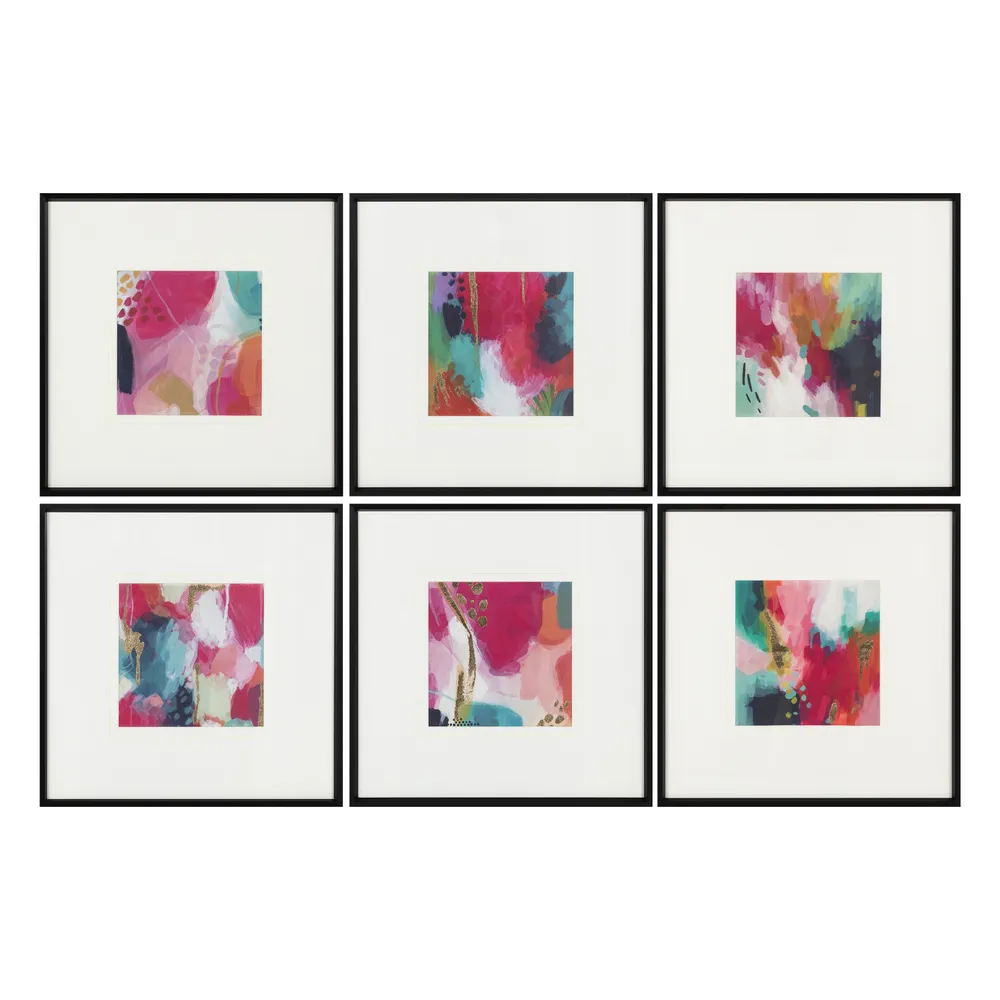 DURBANMILL SET OF 6 WHITE ART 42 (IN)