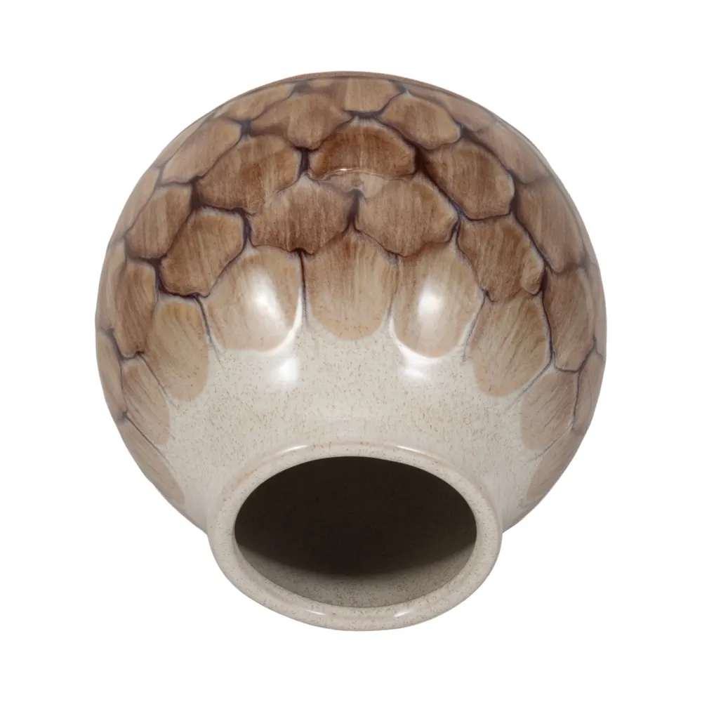 HANKBROOK BROWN VASE 8 (IN)