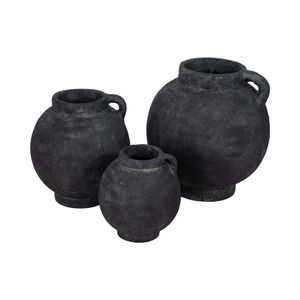 CORBINFORD BLACK VASE 10 (IN) 9
