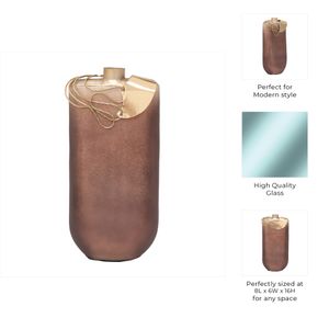 HALTONBURN GOLD GLASS VASE 16 (IN) 11