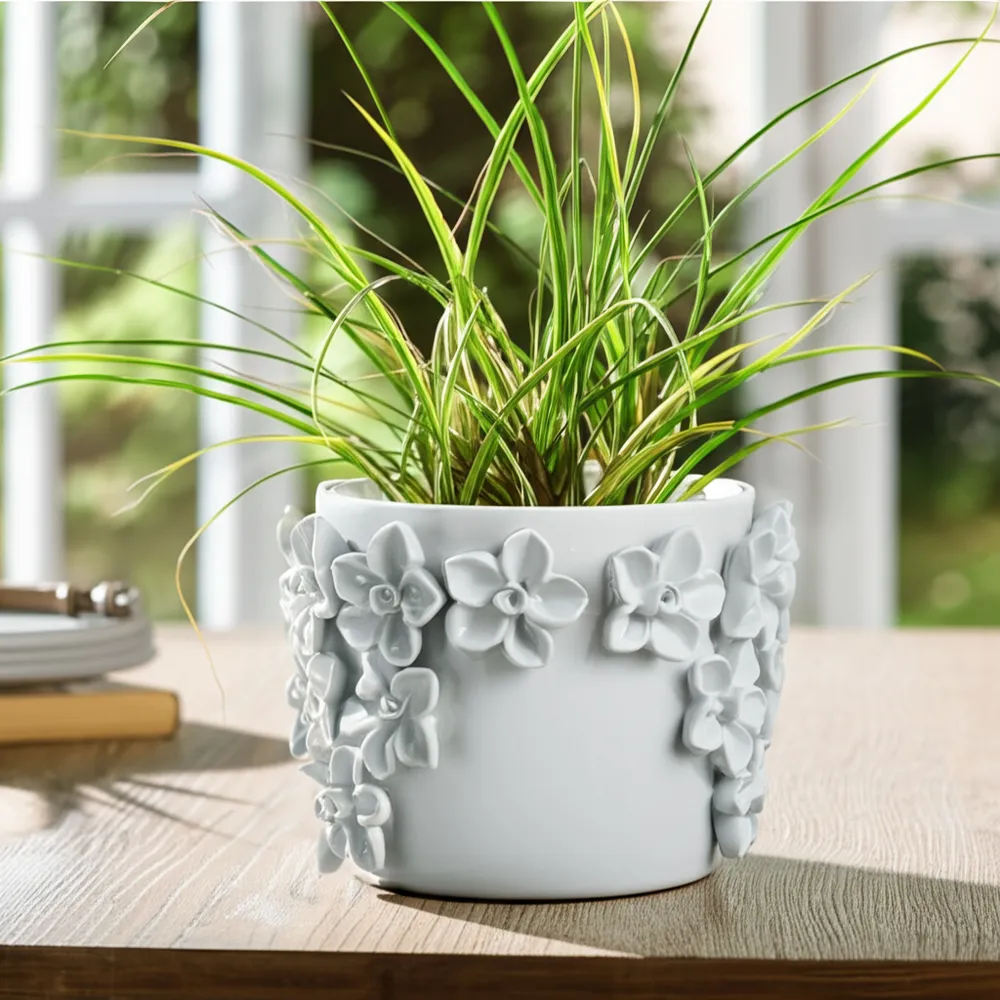 ELWINCROSS WHITE PLANTER 6 (IN)