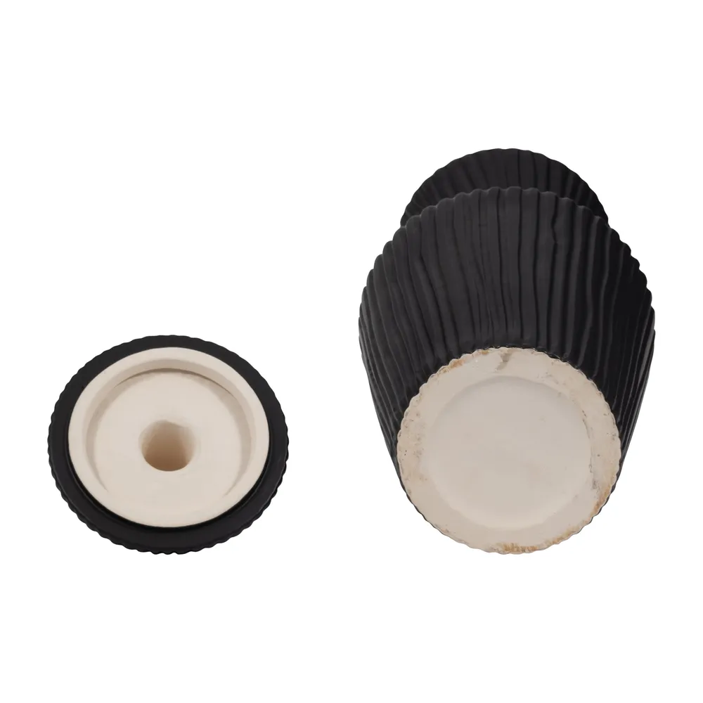 WRENTON BLACK VASE 20 (IN)