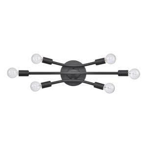 Xavier 19.75'' Wide 6-Light Vanity Light - Matte Black 2