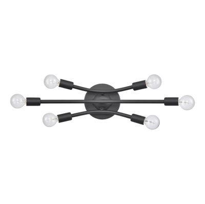 Xavier 19.75″ Wide 6-Light Vanity Light - Matte Black
