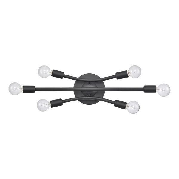 Xavier 19.75'' Wide 6-Light Vanity Light - Matte Black