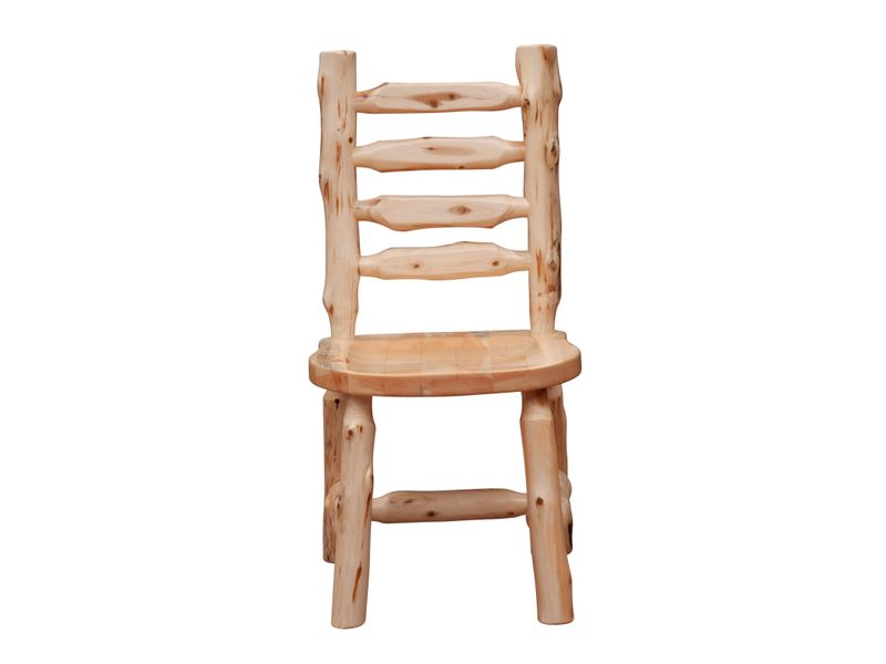 Cedar Ladder-back Log Side Chair - Coffee 3