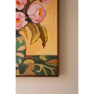 Framed Peonies in a Vase Painting 3