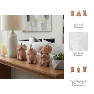 WALTONTON SET OF 3 BROWN DECOR 6 (IN) 11