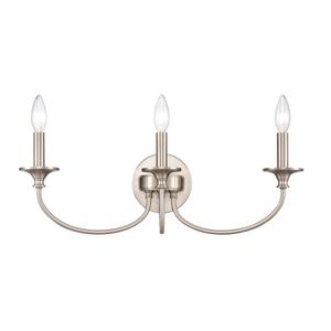 Cecil 22'' Wide 3-Light Vanity Light - Brushed Nickel 1