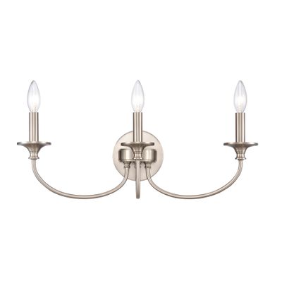 Cecil 22″ Wide 3-Light Vanity Light - Brushed Nickel
