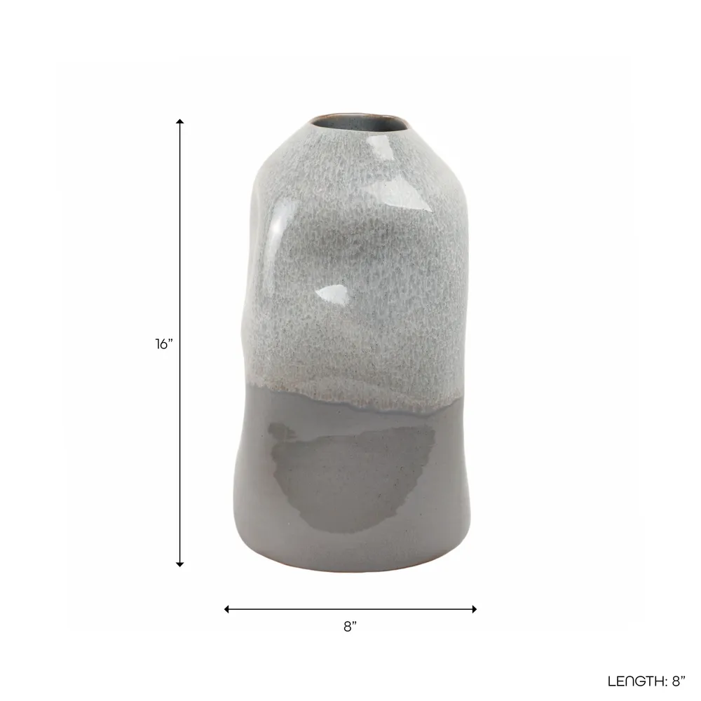 BRONSONLAND GRAY VASE 16 (IN)