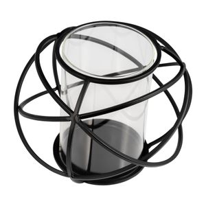 HARMONWICK SET OF 2 BLACK CANDLE HOLDER 6 (IN) 6