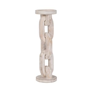 CARVERBURN WHITE CANDLE HOLDER 14 (IN) 4
