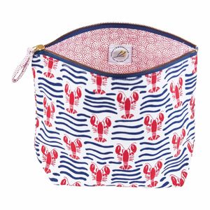 Lobster Waves Large Essential Canvas Pouch 7