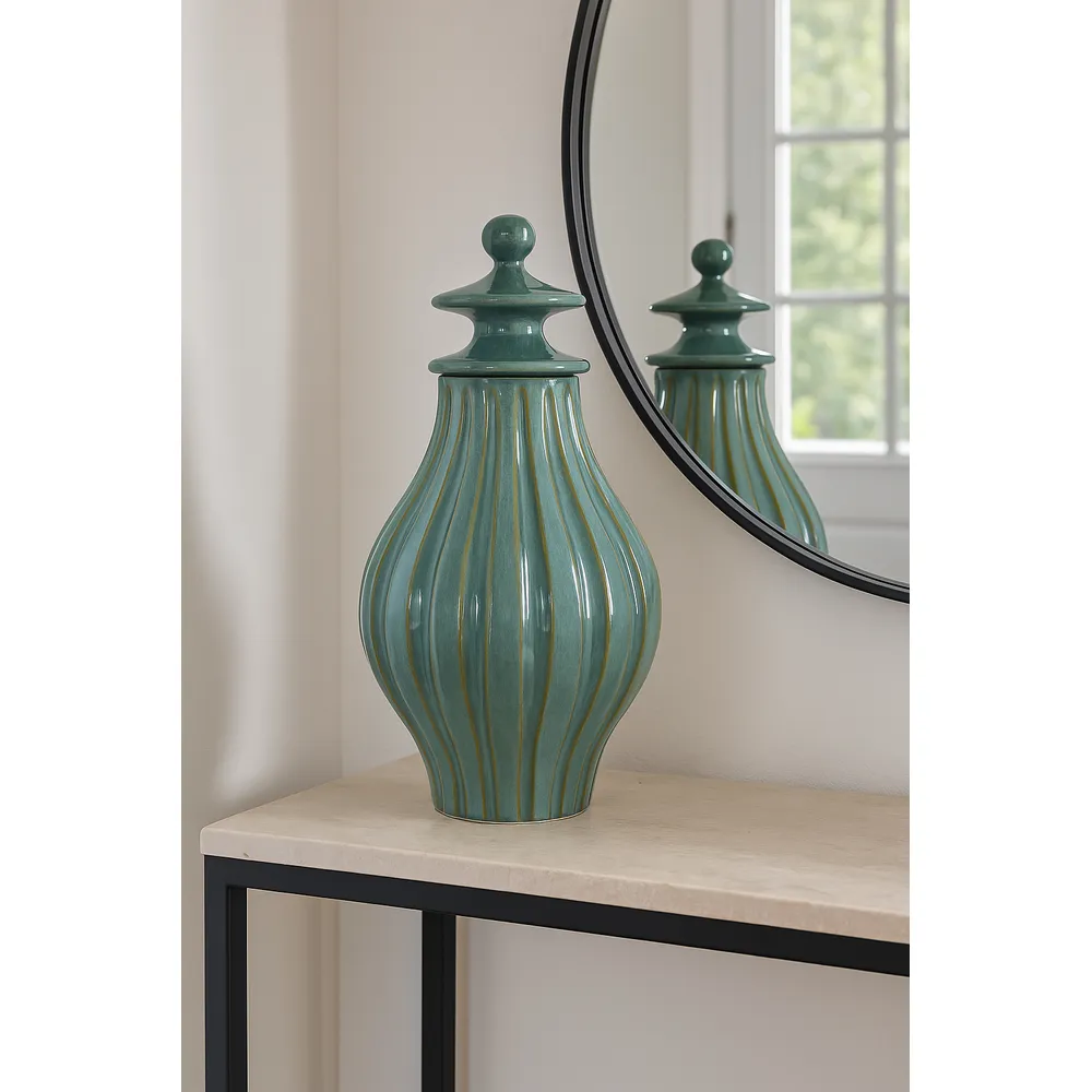 CALEWIND BLUE JAR 19 (IN)
