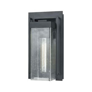 Overton 12'' High 1-Light Outdoor Sconce - Matte Black 5