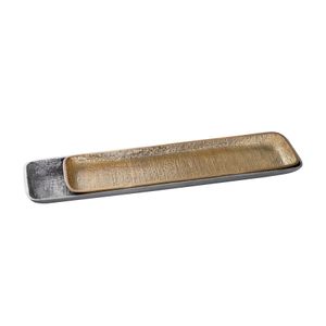 Louk Tray - Set of 2 Silver and Brass 6