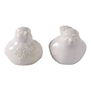 FERNRUN SET OF 2 IVORY GARDEN STATUARY 6 (IN) 4