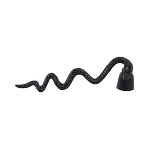 11X3" METAL SNAKE CANDLE SNUFFER, BLACK 1