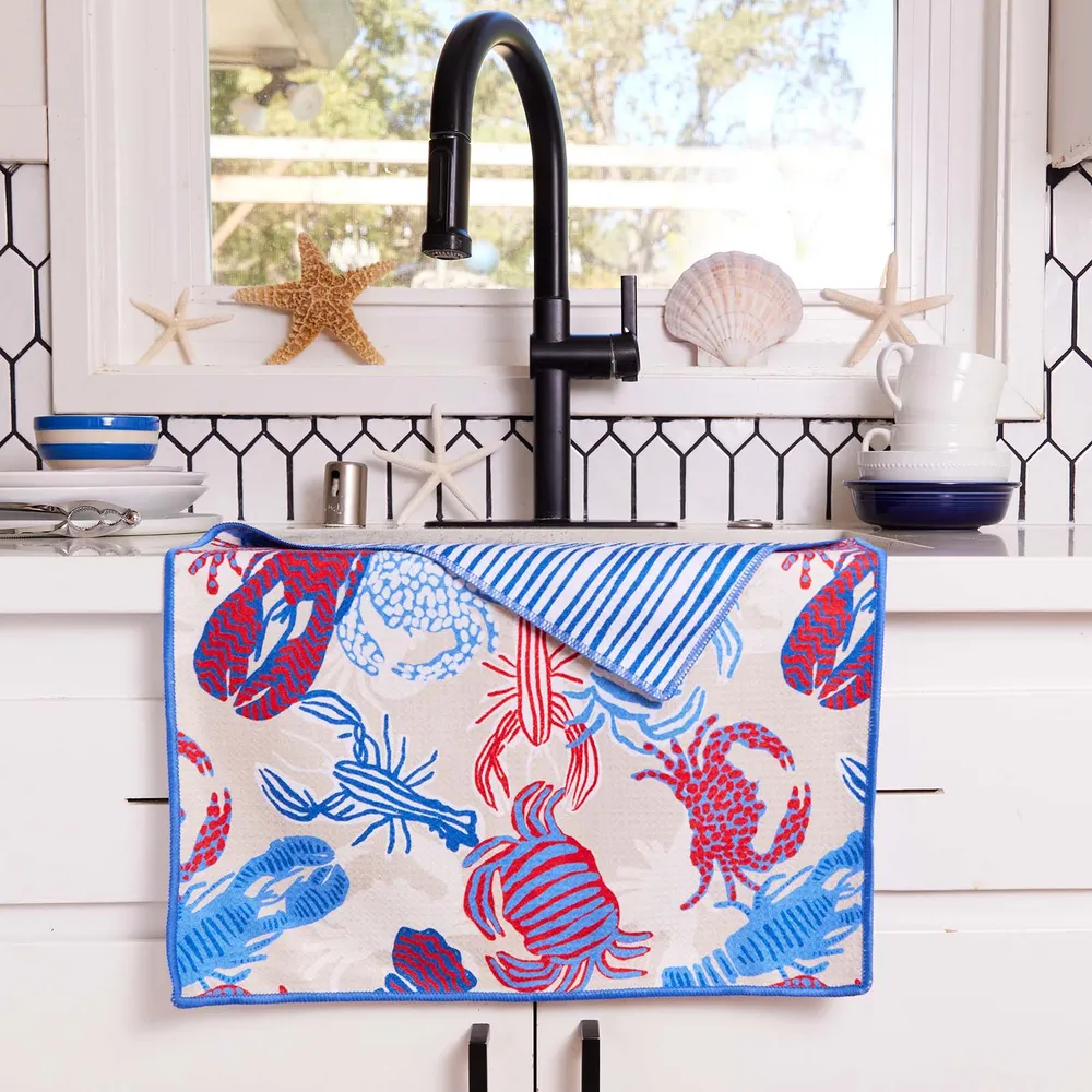 Sandy Claws Eco Kitchen Tea Towel