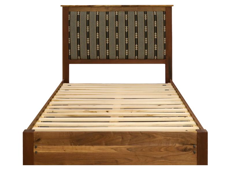 Heartland Walnut Upholstered Platform Bed - King - Upgrade Fabric 3
