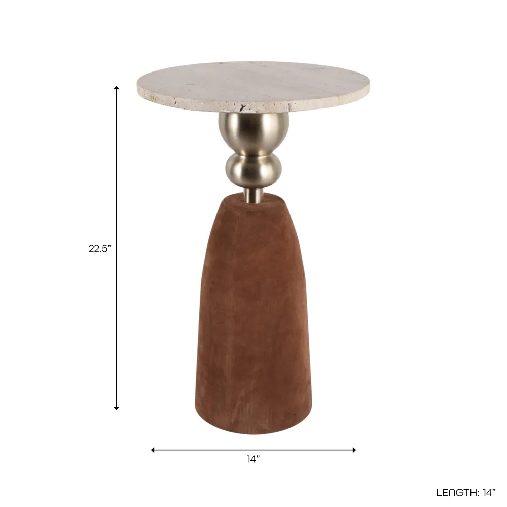 CAXTONWIND WHITE TABLE 23 (IN)