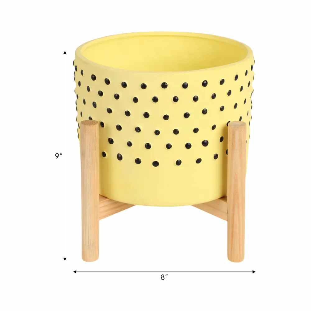 COLECREST YELLOW PLANTER 9 (IN)