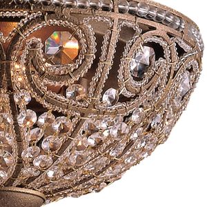 Elizabethan 13'' Wide 3-Light Flush Mount - Dark Bronze 3