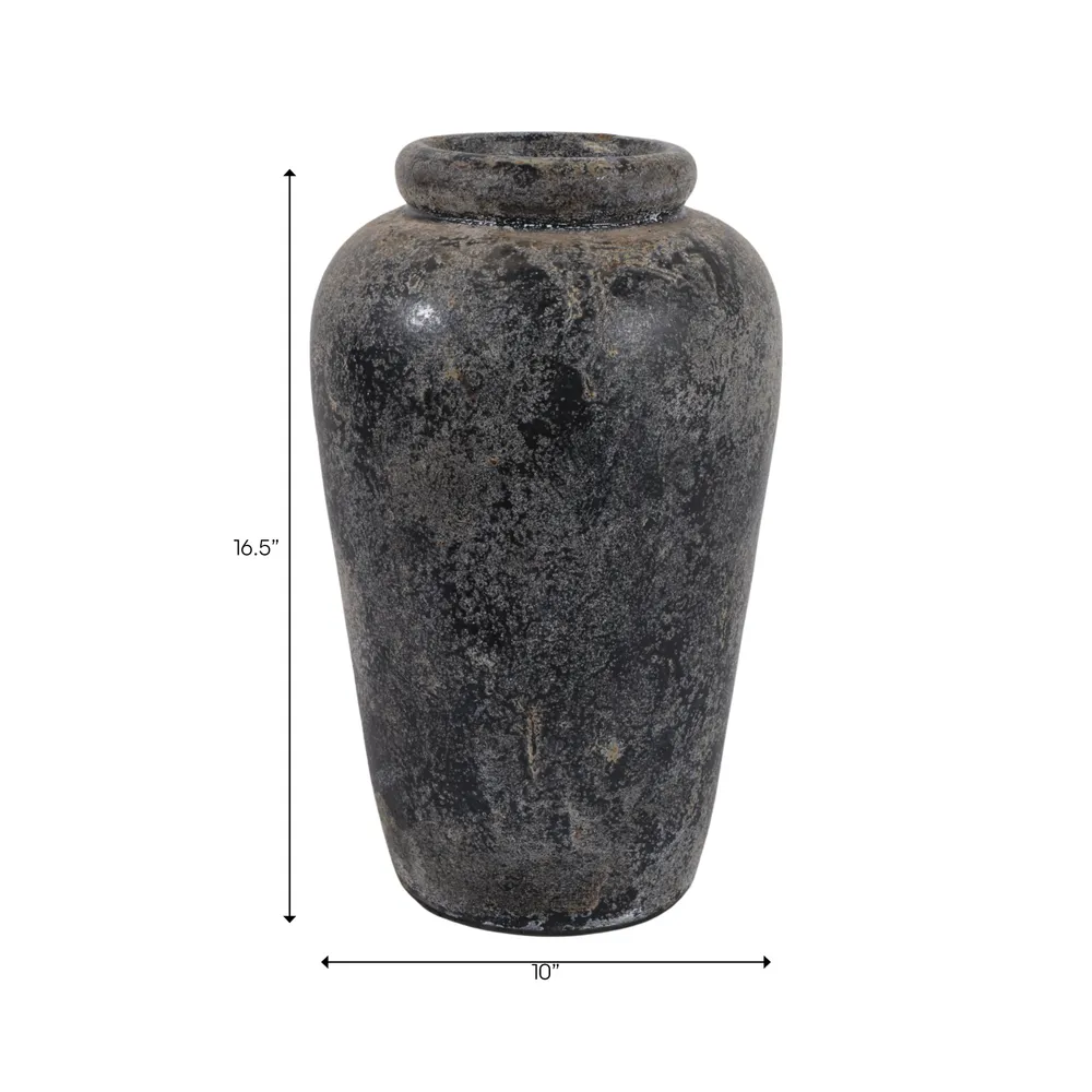 WILSONMOOR BLACK VASE 17 (IN)