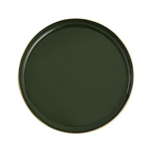 Nelson Tray - Set of 2 Dark Green Enamel 5