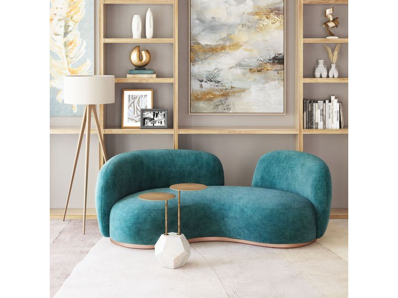 Anten Side Table Brass & White 9