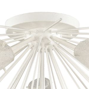 Sea Urchin 32'' Wide 5-Light Semi Flush Mount - White Coral 5