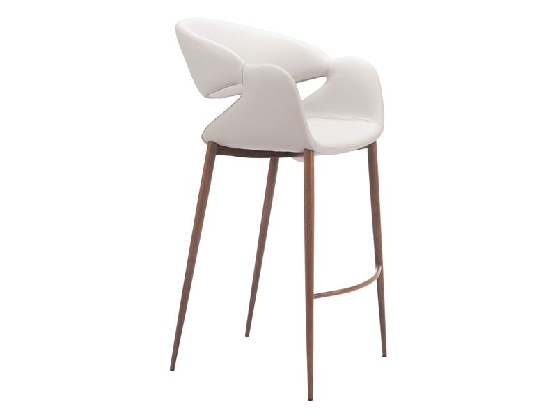 Limay Barstool Beige & Walnut 7