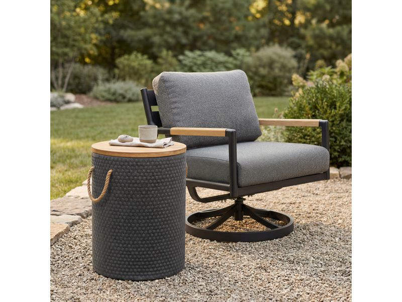 Beban Side Table Natural & Black 2