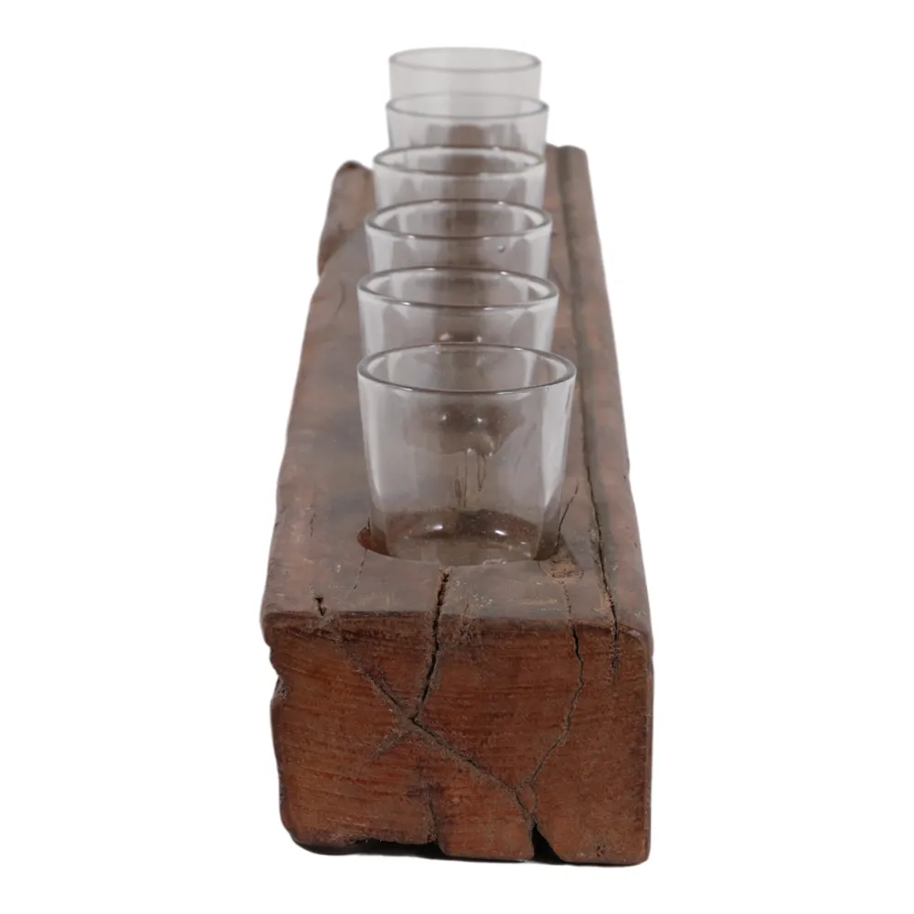 BERGENBURN BROWN CANDLE HOLDER 5 (IN)
