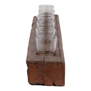 BERGENBURN BROWN CANDLE HOLDER 5 (IN) 4