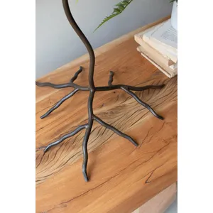 Large Forged-Iron Taper Candelabra 2
