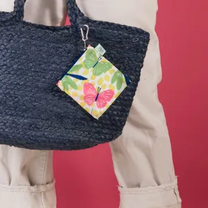 Bloom & Flutter blu Reusable Shopping Tote Bag 4