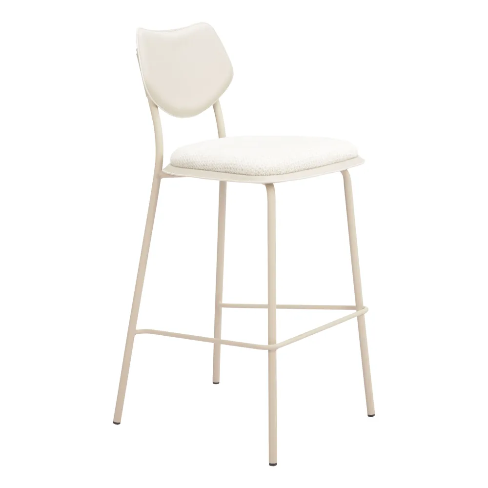 Zeal Barstool Light Gray & Beige