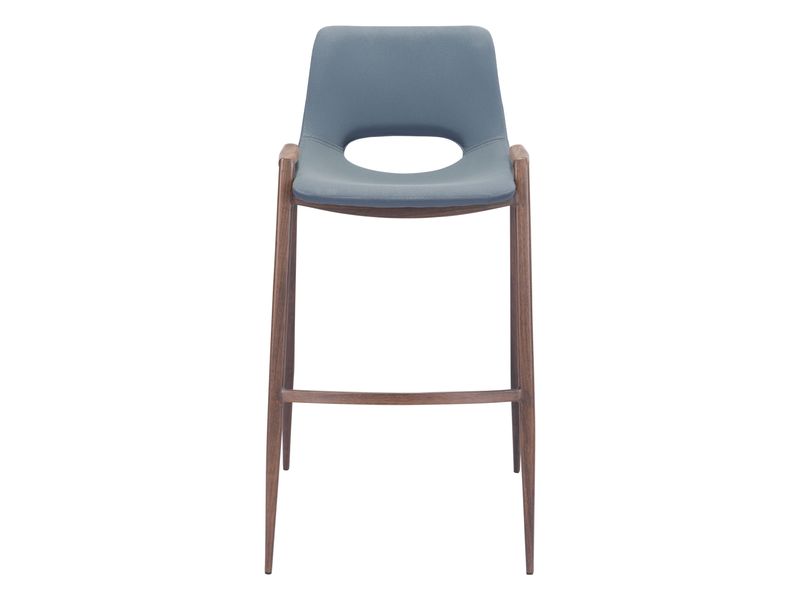Desi Barstool Azure Gray & Walnut 4