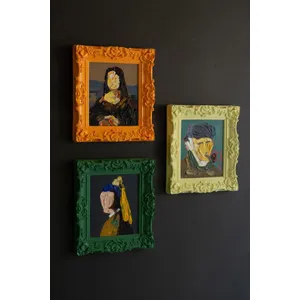 Set of 3 Framed Portrait Paintings 7