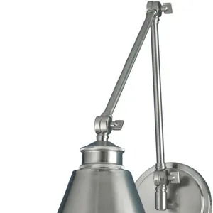Aidan 18.5'' High 1-Light Swingarm Sconce - Brushed Nickel 3