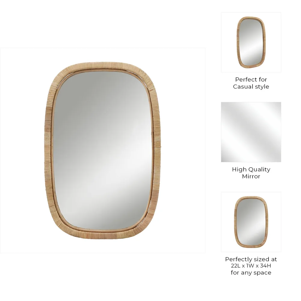 GRAYDONWOOD BROWN MIRROR 34 (IN)