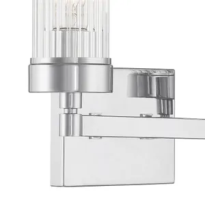 Lida 14'' Wide 2-Light Vanity Light - Chrome 3