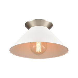 Cavendish 16'' Wide 1-Light Semi Flush Mount - Brushed Nickel 3
