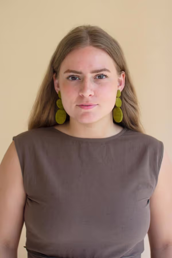 Fabricwrapped Earrings / Chartreuse